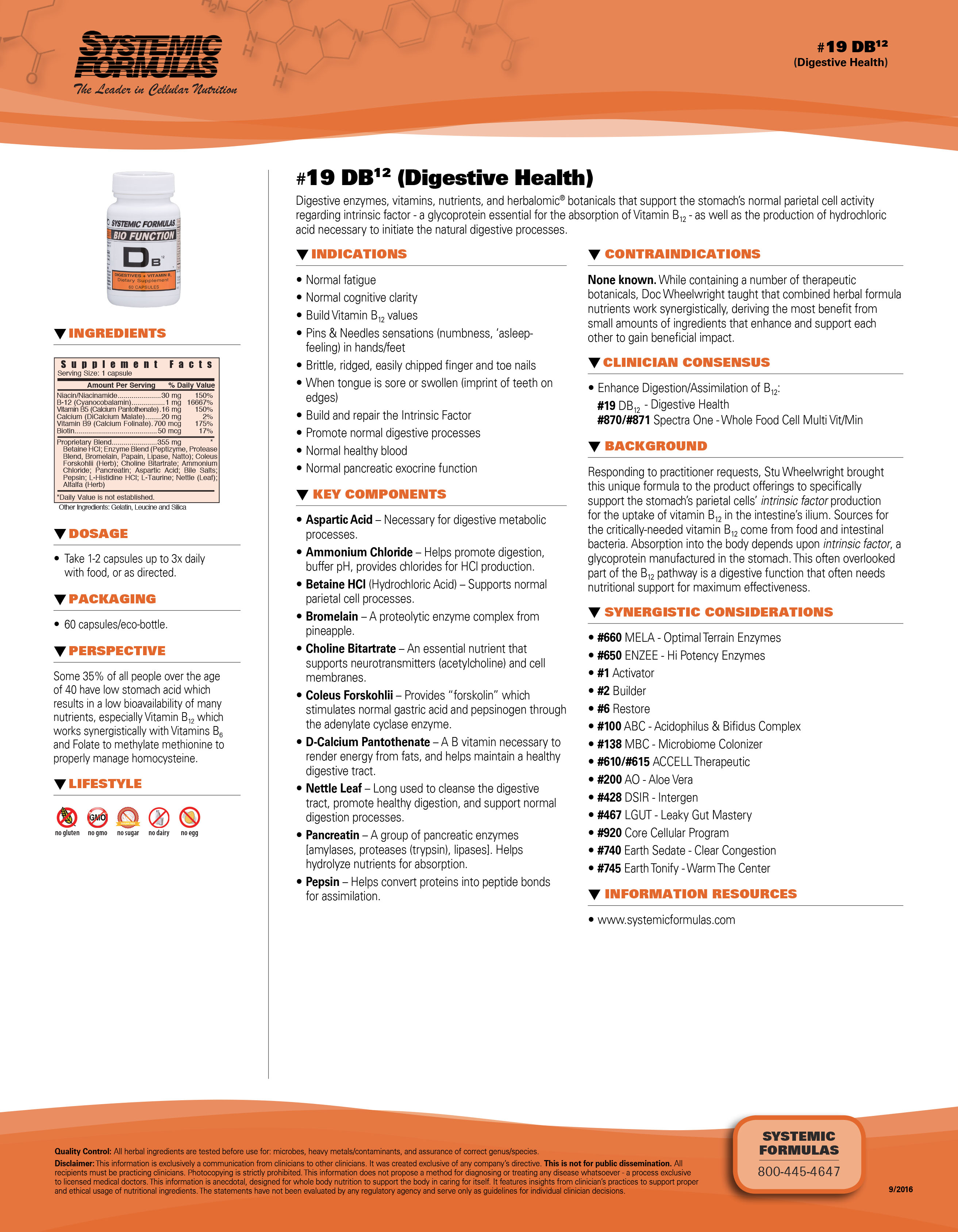 #19 DB12 (Digestive Health)