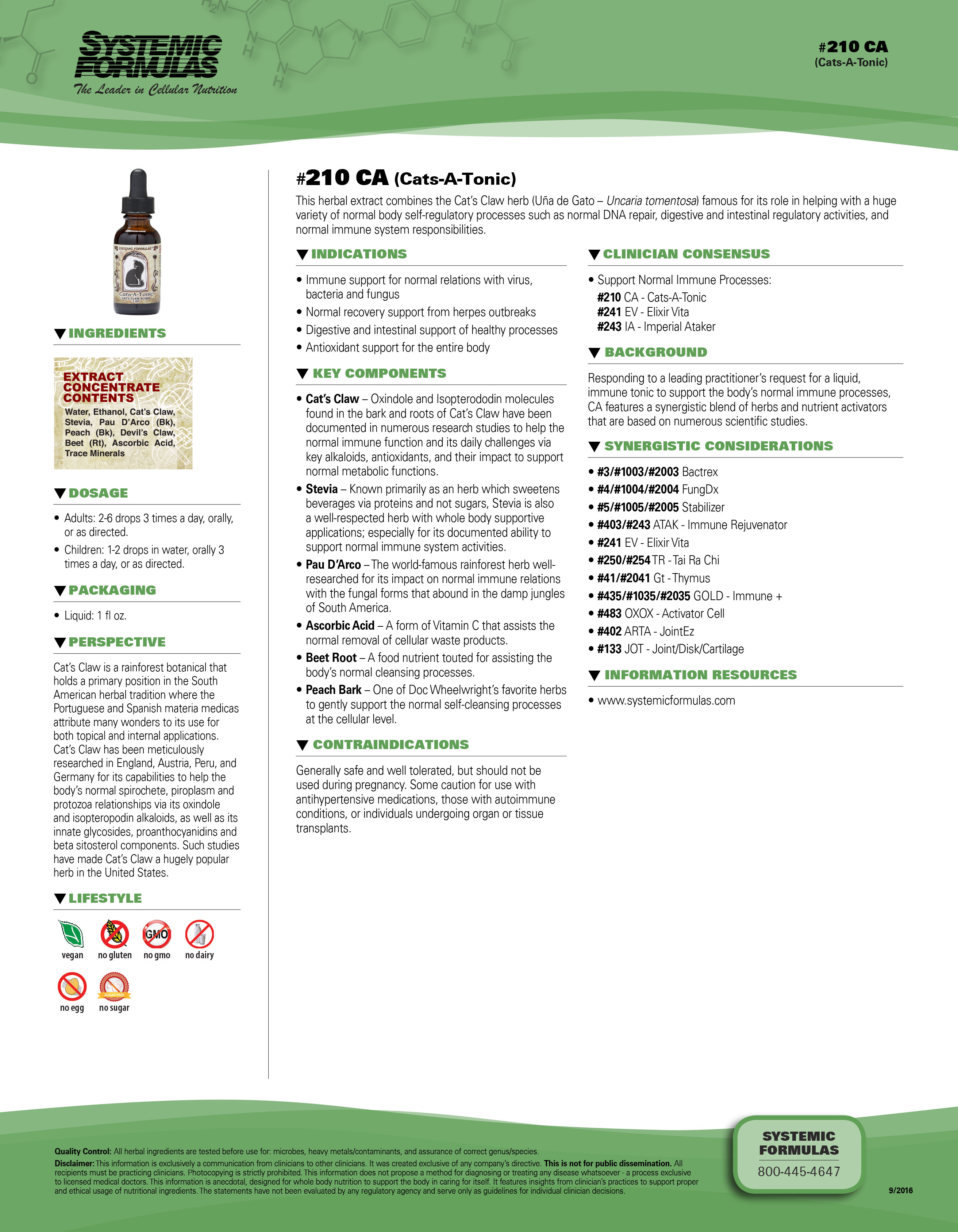 #210 CA (Cats-A-Tonic)