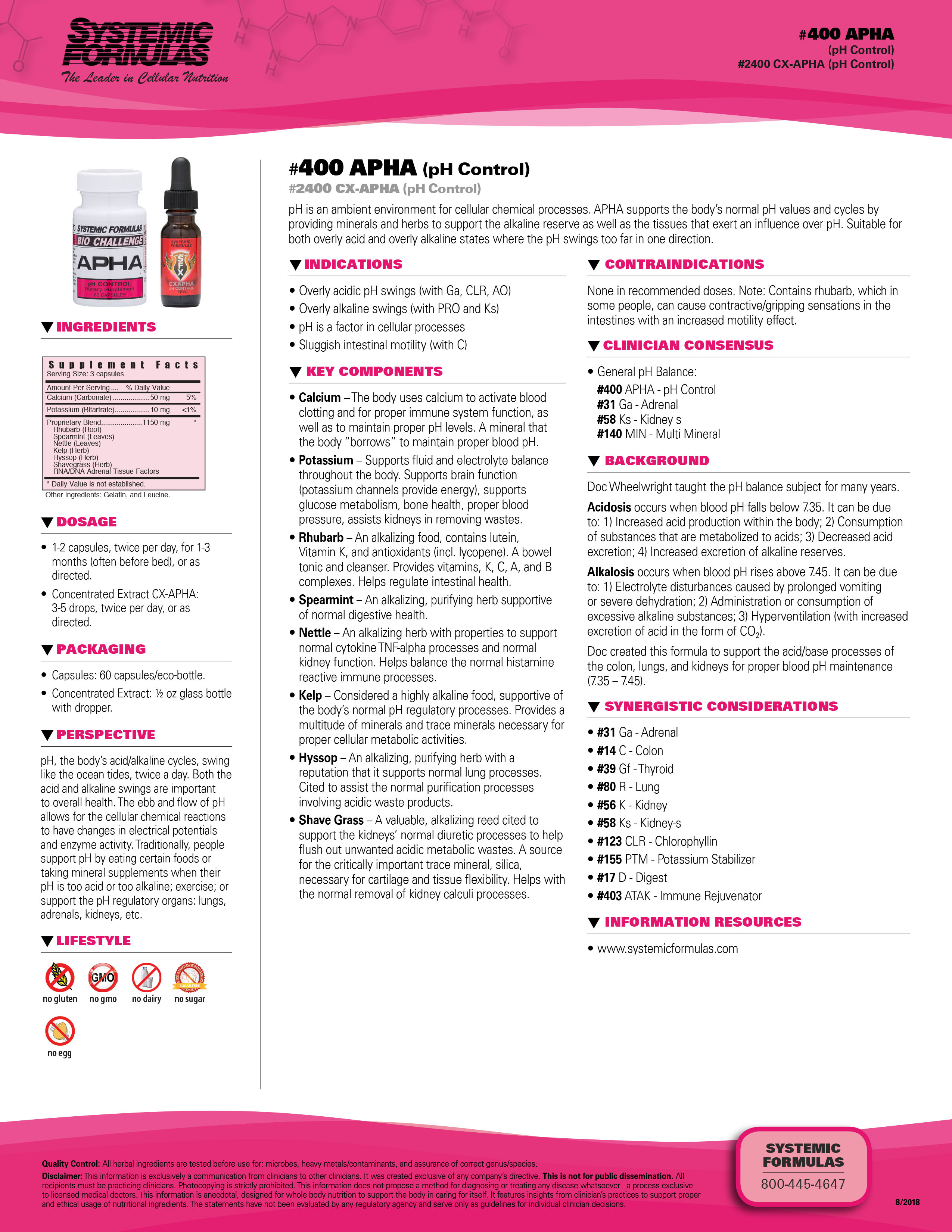 #400 APHA (pH Control)