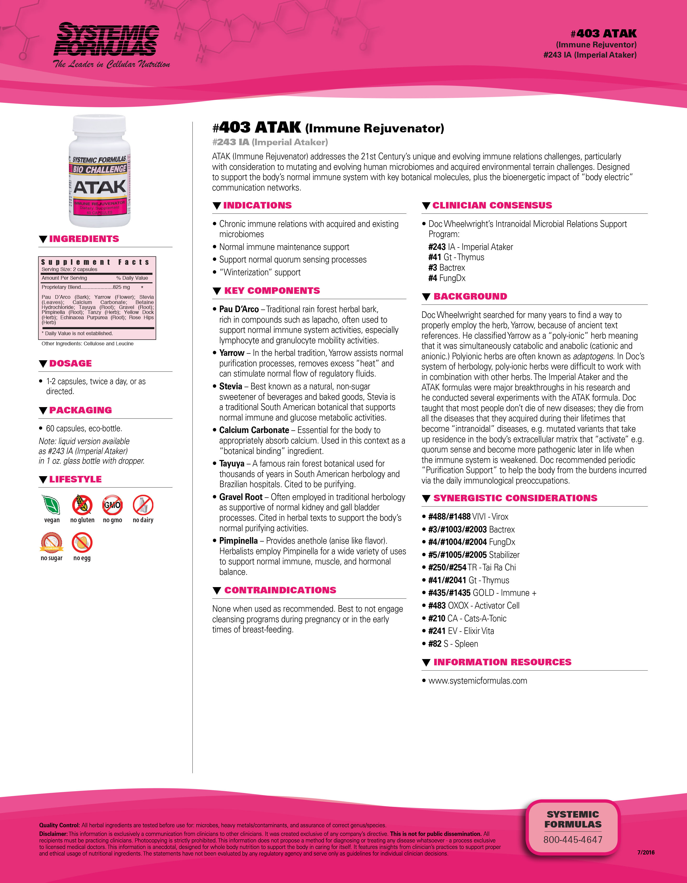 #403 ATAK (Immune Rejuvenator)