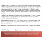 Collagen ECM - label info panel - G/25A