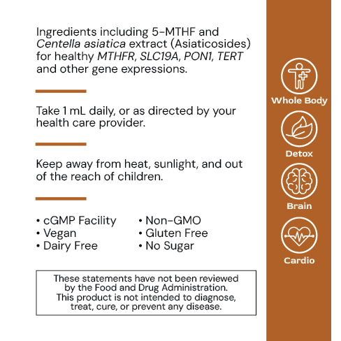 Liposomal MethylGenic - label info
